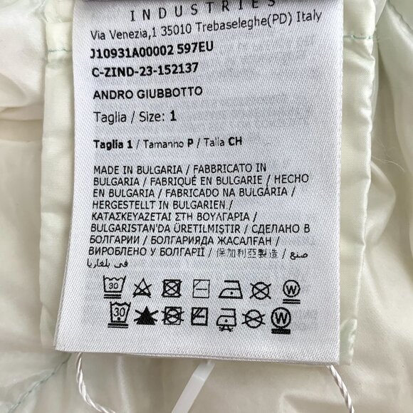 Moncler Womens Light Blue Down Puffer Jacket With Hood & Logo Patch - Picture 5 of 8